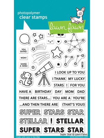 Lawn Fawn - super star - Clear Stamp 4x6