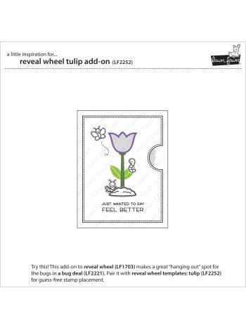 Lawn Fawn - reveal wheel tulip add-on - Stanzen