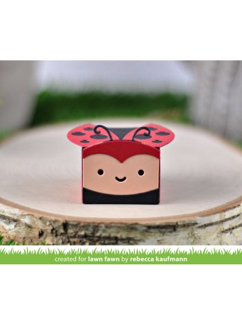 Lawn Fawn - tiny gift box ladybug add-on - Stanzen