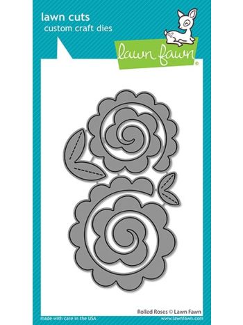Lawn Fawn - rolled roses - Stanzen