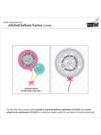 Lawn Fawn - stitched balloon frames - Stanzen