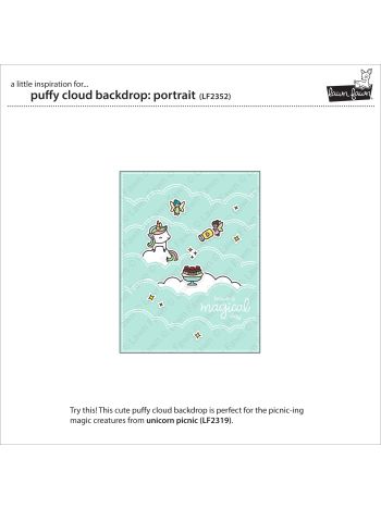 Lawn Fawn - puffy cloud backdrop: portrait - Stanzen