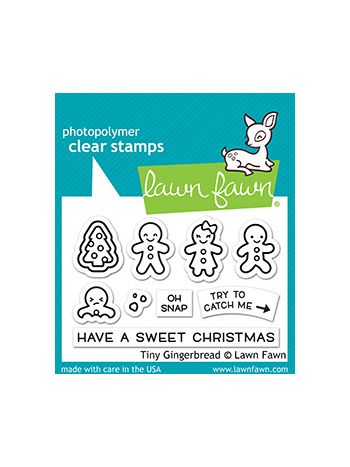 Lawn Fawn - tiny gingerbread - Clear Stamp 2x3