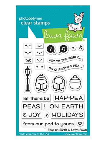 Lawn Fawn - peas on earth - Clear Stamp 3x4
