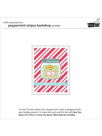 Lawn Fawn - Peppermint Stripes Backdrop - Stand Alone Stanzen