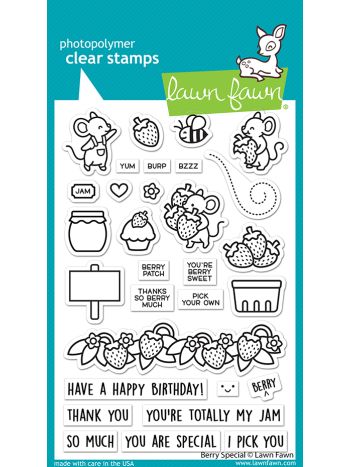 Lawn Fawn - Berry Special - Clear Stamp 4x6