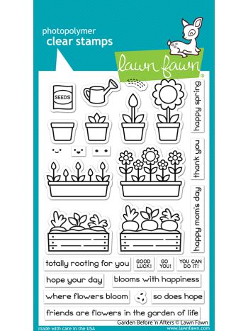 Lawn Fawn - Garden before 'n afters - Clear Stamp 4x6