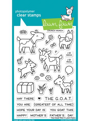 Lawn Fawn - You goat this - Clear Stamp 4x6