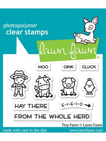 Lawn Fawn - Tiny Farm - Clear Stamps 2x3