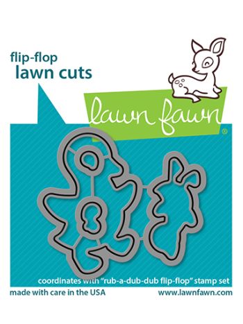 Lawn Fawn - Rub-A-Dub-Dub Flip-Flop - Stanzen