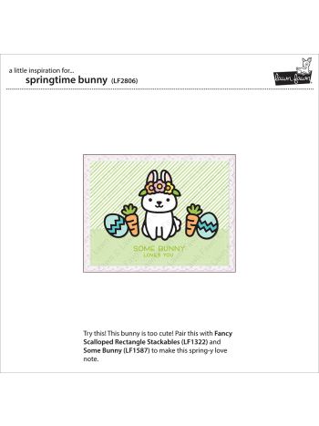 Lawn Fawn - Springtime Bunny - Stand Alone Stanze