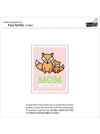Lawn Fawn - Foxy Family - Stand Alone Stanze