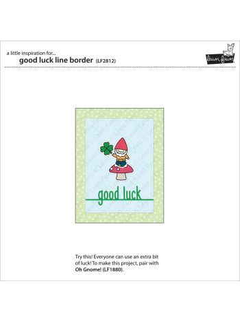 Lawn Fawn - Good Luck Line Border - Stand Alone Stanze