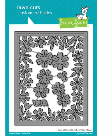 Lawn Fawn - Spring Flowers Backdrop - Stand Alone Stanze