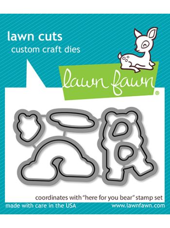 Lawn Fawn - Here for you Bear - Stanzen