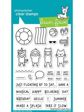 Lawn Fawn - Pool Party - Clear Stamp 4x6