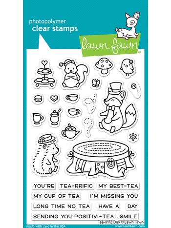 Lawn Fawn - Tea-rrific Day - Clear Stamp 4x6