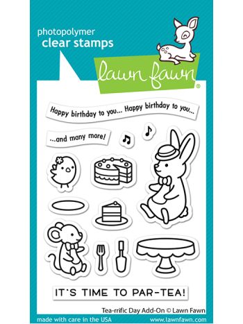 Lawn Fawn - Tea-rrific Day Add-on - Clear Stamp 3x4