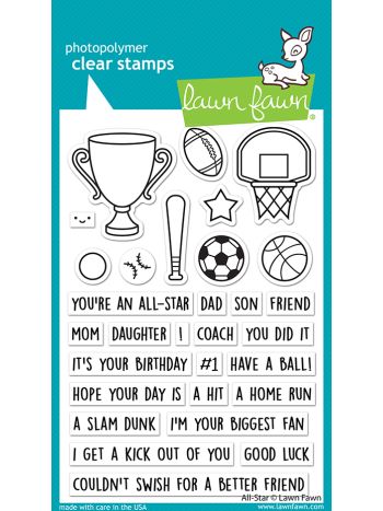 Lawn Fawn - All-Star - Clear Stamp 4x6