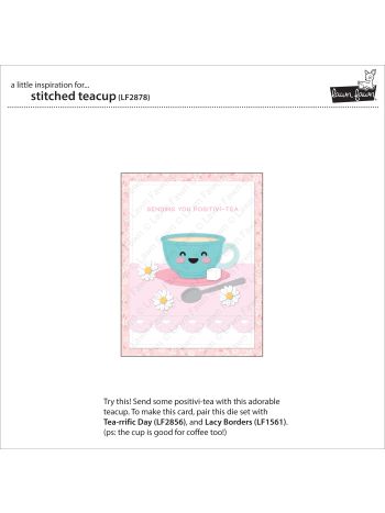Lawn Fawn - Stitched Teacup - Stand Alone Stanzschablone
