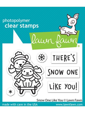 Lawn Fawn - Snow one like you - Clear Stamps 2x3