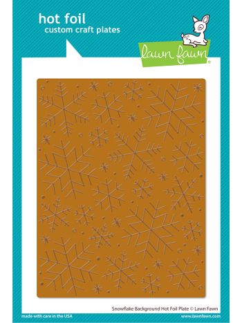 Lawn Fawn - Snowflake Background - Hot Foil Plates