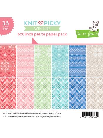 Lawn Fawn - Petite Pack 6x6 - Knit picky winter