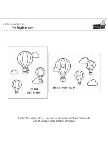 Lawn Fawn - Fly High - Clear Stamp 4x6