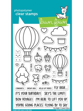 Lawn Fawn - Fly High - Clear Stamp 4x6