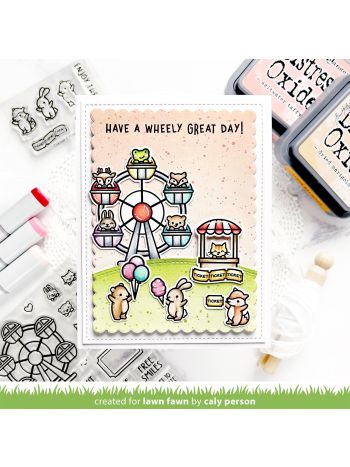Lawn Fawn - Wheely great day - Clear Stamp 4x6