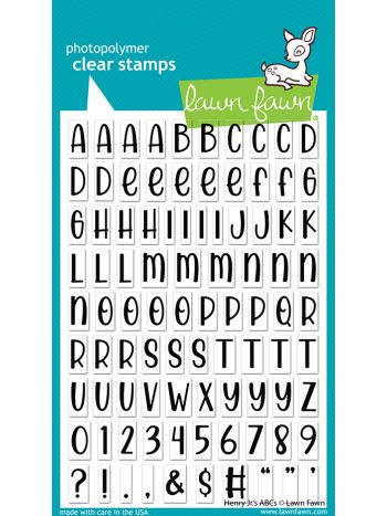 Lawn Fawn - Henry Jr.'s ABCs - Clear Stamp 4x6