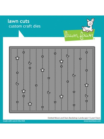Lawn Fawn - Dotted Moon and Stars Backdrop: Landscape - Stand Alone Stanze