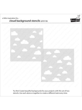 Lawn Fawn - Cloud Background - Stencils
