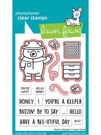 Lawn Fawn - You're a keeper - Outline Stanzen