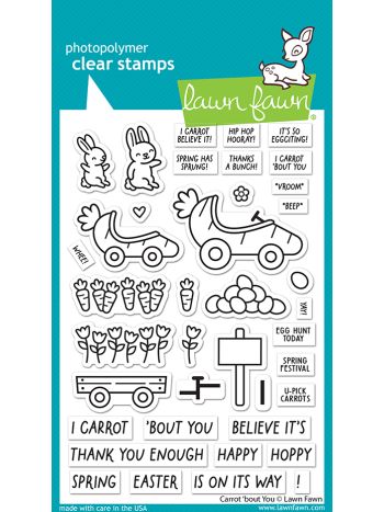 Lawn Fawn - Carrot 'bout you - Clear Stamp Set 4x6