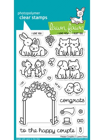 Lawn Fawn - Happy couples - Clear Stamp Set 4x6