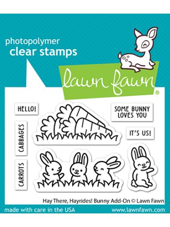 Lawn Fawn - Hay there, hayrides! Bunny Add-on - Clear Stamp Set 2x3