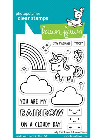 Lawn Fawn - My rainbow - Clear Stamp 3x4