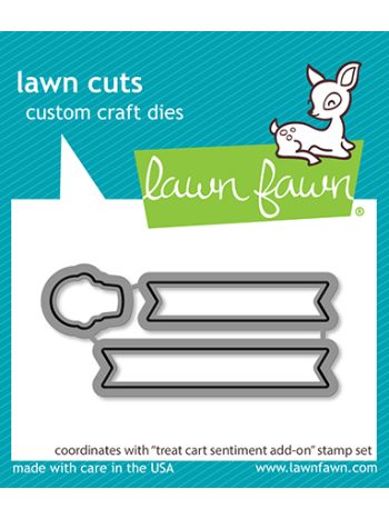 Lawn Fawn - Treat cart sentiment add-on - Outline Stanzen