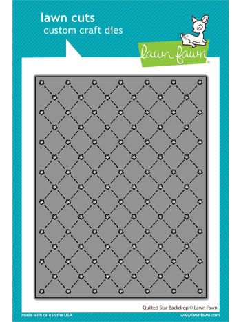 Lawn Fawn - Quilted star backdrop - Stand Alone Stanzen