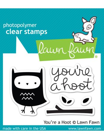 Lawn Fawn clear stamps your a hoot