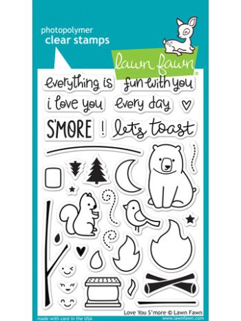 clear stamps lawn fawn Love You S`more für scrapbooking & cardmakings
