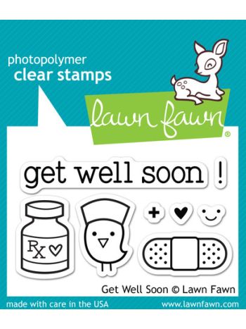 clear stamps lawn fawn get well soon für scrapbooking & cardmakings