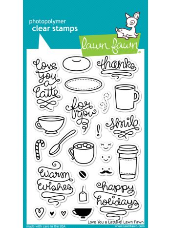 lawn fawn clear stamps love you a latte