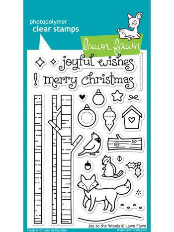 lawn fawn clear stamps joy to the woods