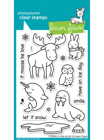 lawn fawn clear stamps critters in the arctic