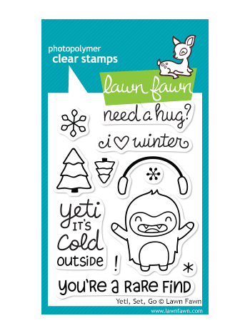 clear stamps lawn fawn yeti, set, go
