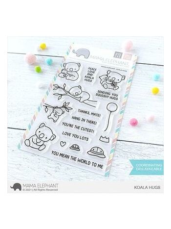 Mama Elephant - Koala Hugs - Clear Stamp 4x6