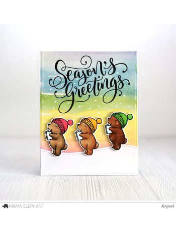 Mama Elephant - A Beary Christmas - Clear Stamps 4x6