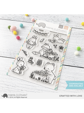 Mama Elephant - Crafted With Love - Clear Stamp 4x6